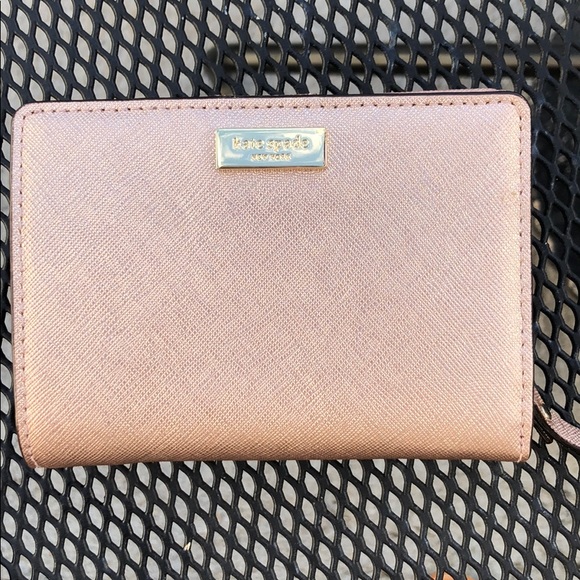 kate spade Handbags - Kate Spade Newbury Lane Rose Gold Wallet